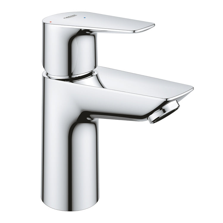 Grohe Einhebelmischer für Waschbecken H. 15 cm, ohne Abfluss, mit Temperaturbegrenzer, Chrom-Finish BAUEDGE 24193001