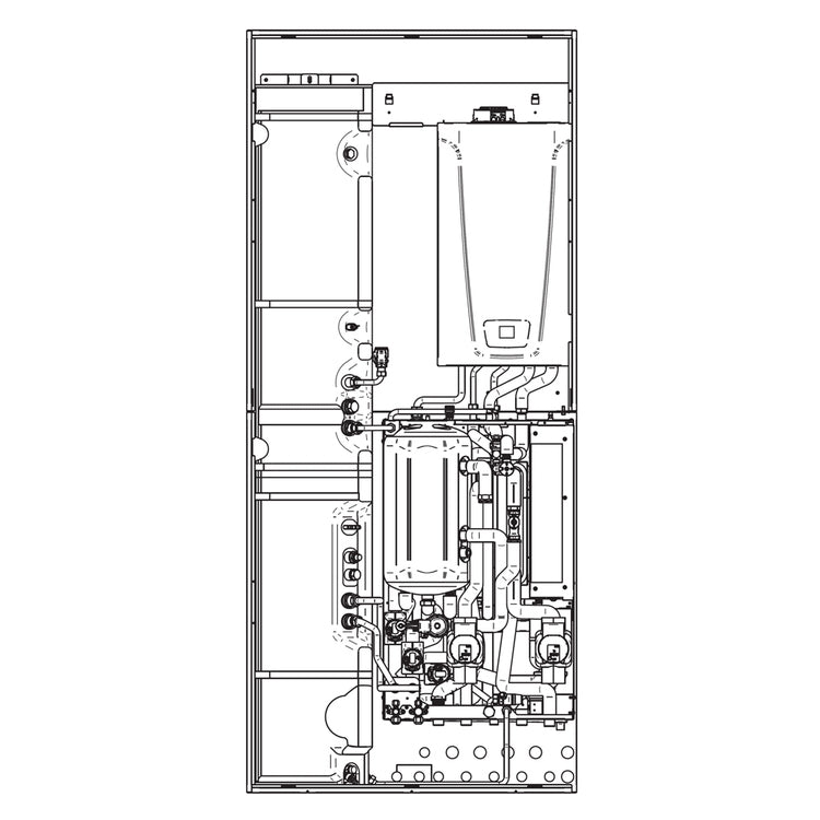 Baxi Modul mit Kesselintegration (24 kW) mit 150-Liter-Speicher, ohne Wärmepumpe ALYA -10 H WI-FI A7818085