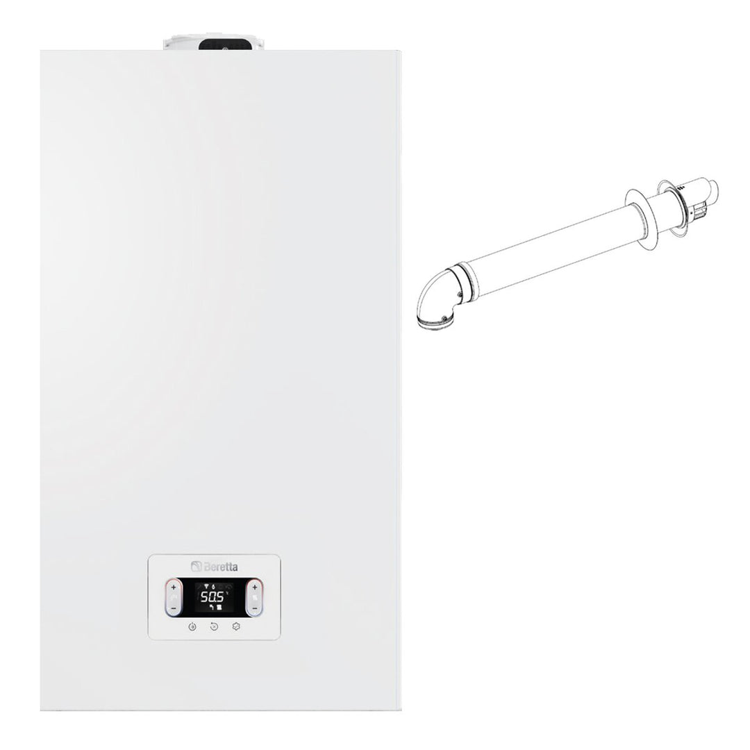 Beretta CIAO X 30C – Gas-Brennwertkessel, 24 kW, Erdgas/Flüssiggas, inkl. Abgasset koaxial