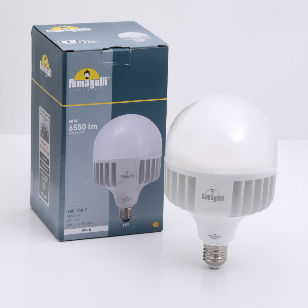 Fumagalli LED-Lampe E27, 50 W, 3000 K warmweiß