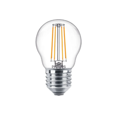 Philips LED-Filament-Tropfenlampe P45 E14, 4,3 W, 827