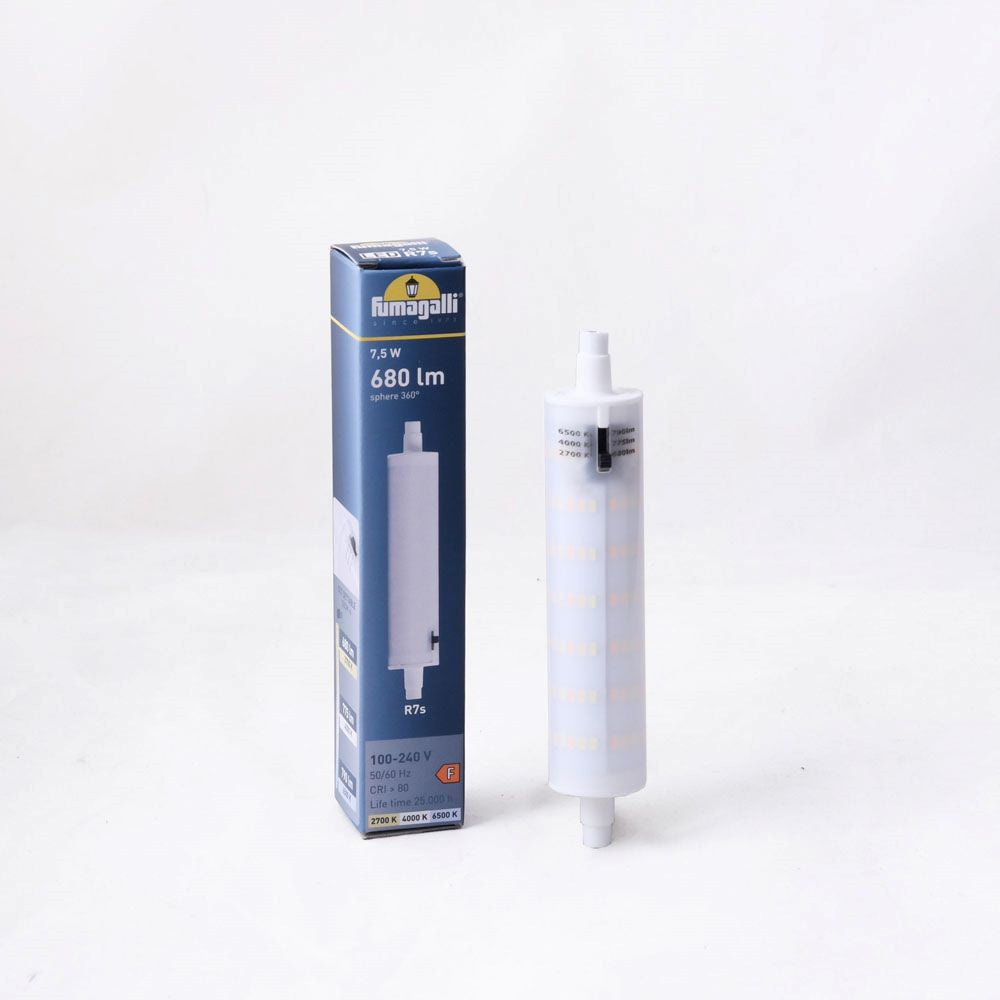 Fumagalli LED-Stablampe R7s, 7,5 W, CCT, 118 mm