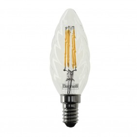 Beghelli Zafiro LED E14 Glühbirne tortiglione Glühbirne Zafiro LED E14 4W 2700K warmes Licht 56412 4 W 2700 K