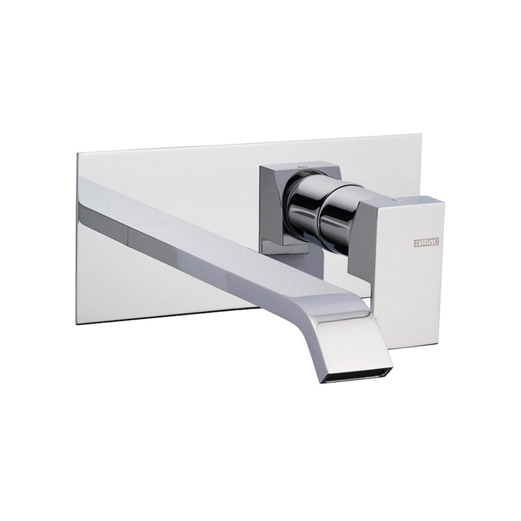 Bellosta Wand-Waschbeckenmischer T. 22 cm, ohne Ablauf, und ohne Einbaukörper, Chromoberfläche B-DUE 01-7905/3/1L/E