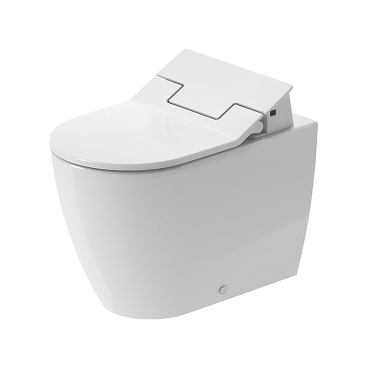 Duravit Bodenstehendes WC wandbündig, mit Auswurf, mit horizontalem Abfluss, für Sensowash, ohne Sitz, HygieneGlaze, Weiß BENTO STARCK BOX 2014592000