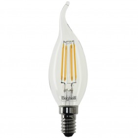 Beghelli Zafiro LED E14 Birne Beghelli Flamme Zafiro LED E14 4W 2700K warmes Licht 56417 4 W 2700 K LED-Lampe Flamme