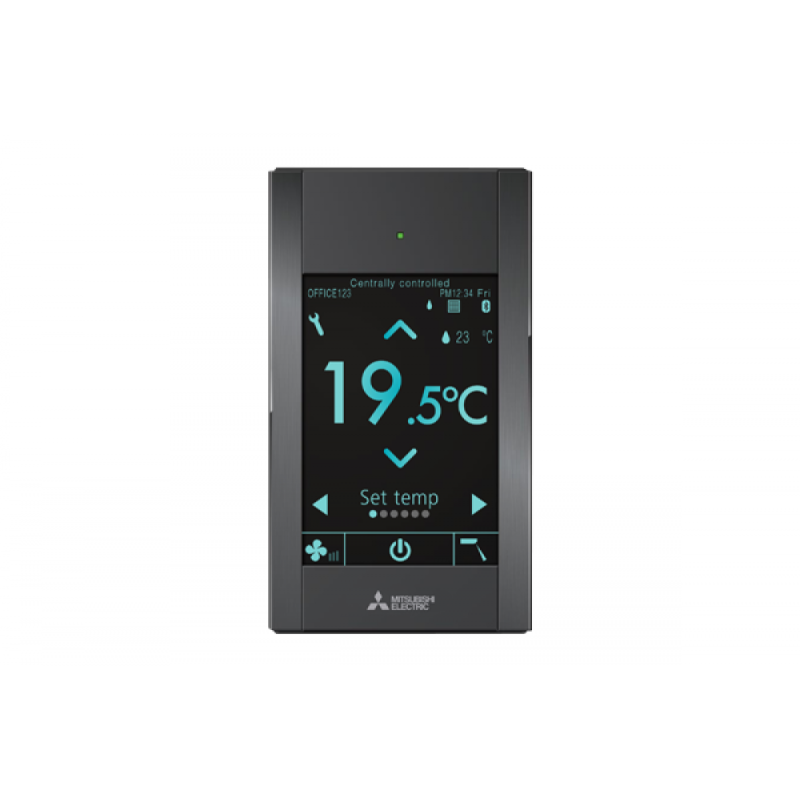 Solarics Mitsubishi PAR-CT01MAA-PB – Schwarze Fernbedienung (Kabel)
