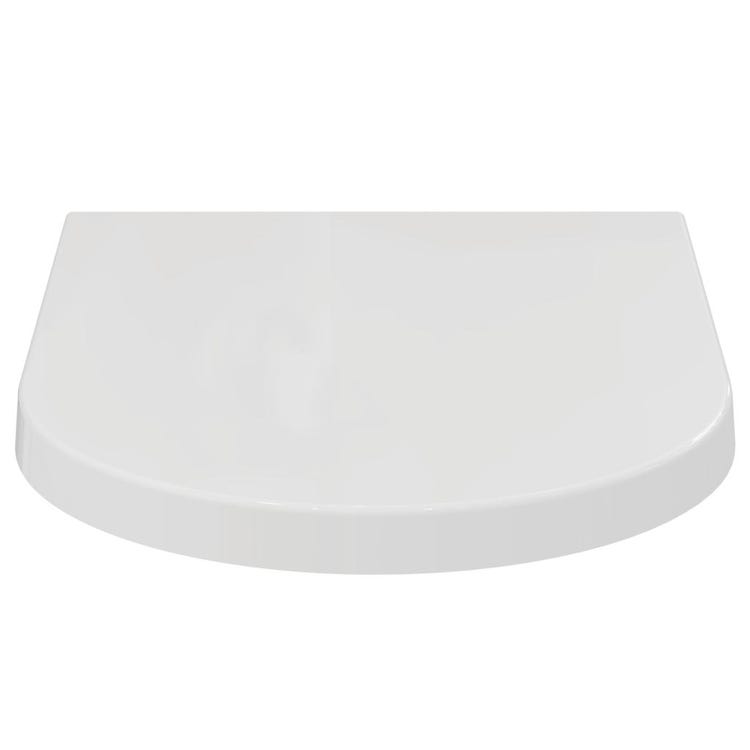 Ideal Standard Slim-Sitz für Blend Curve WC, ohne Soft-Close und Schnellverschluss, Weiß, glänzende Oberfläche T376101