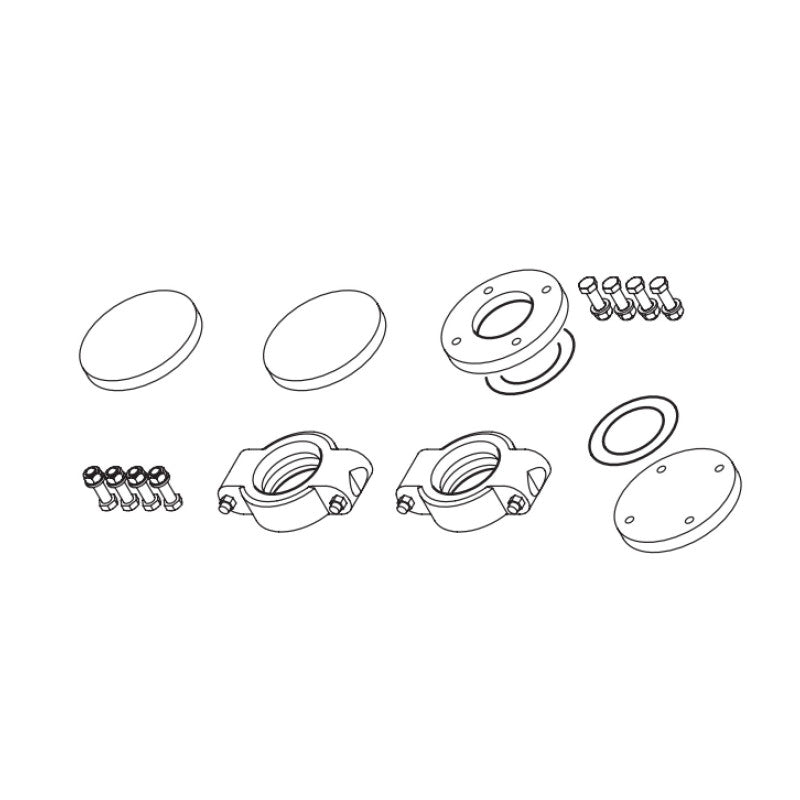 Solarics Baxi 7696105 – Blindflansch-Set, seitlicher Verschluss, Sammler, Hydraulik-Set, Union Balance-Flaschen-Set