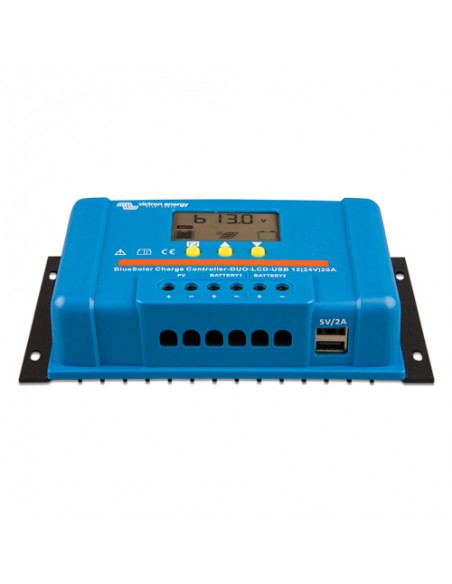 BlueSolar DUO PWM LadeRegler 20A 12/24V Automatisch Victron Energy