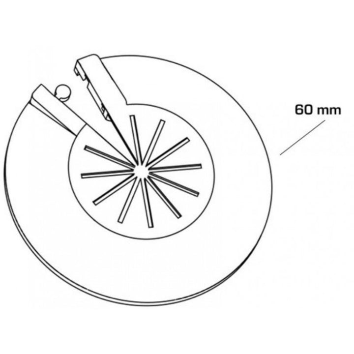 Bonomini 9935UN22B0 Rosette für Heizkörper D 8–16 mm
