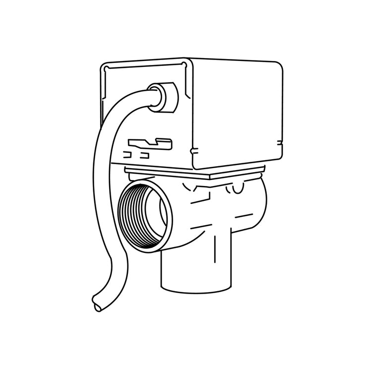 Bosch Dreiwege-Umschaltventil für externen Warmwasserspeicher Trinkwarmwasser, gesteuert von der externen Einheit 4-6 kW, komplett mit Ein-/Aus-Servomotor 230V-50Hz 7738602375