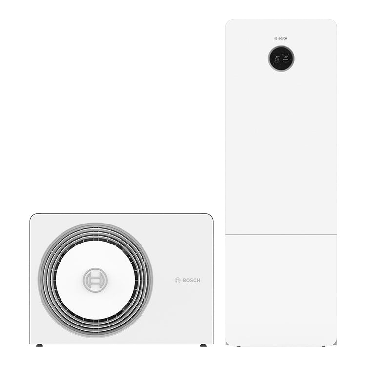 Bosch Einphasen-Wärmepumpe 4 kW und Innengerät mit 180 l Trinkwarmwasser-Speicher CS5800iAW ORM-S 7738602606