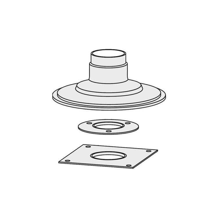 Bosch Dachziegel für Flachdach Ø125 mm, aus hartem Aluminium; L. 150 mm 7738112620
