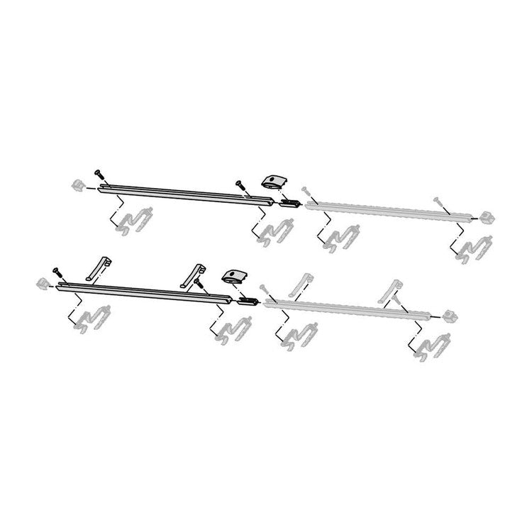 Bosch Profilführungsanleitung für die Montage des ersten zusätzlichen horizontalen Flachkollektors FKC-2W jeder Reihe FKA8 8718531022