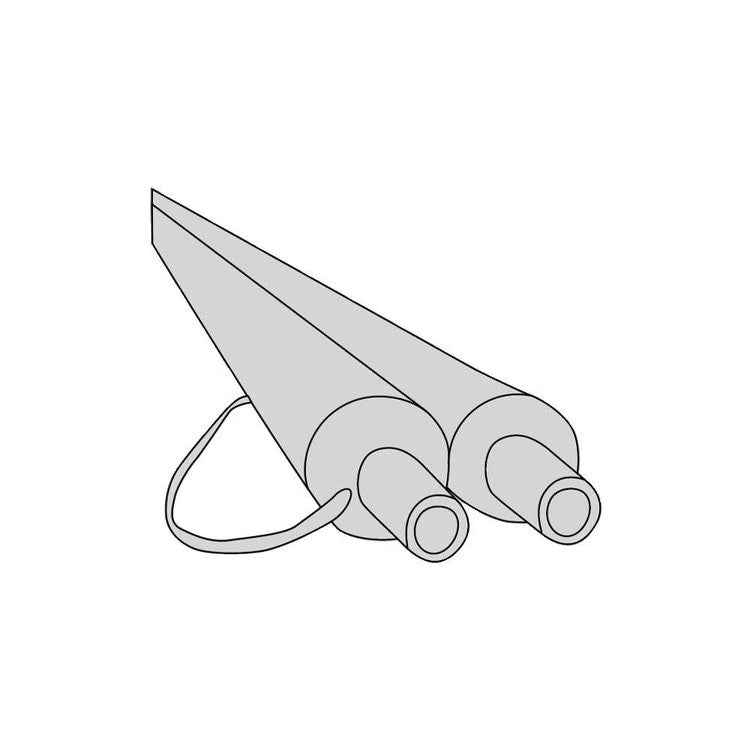 Bosch Twin-Tube DN20-15 Acc Doppelleitung aus flexiblem Wellstahl DN20 mm, geliefert in einer Rolle von 15 m, mit integriertem Sondenkabel SODV14x20E15