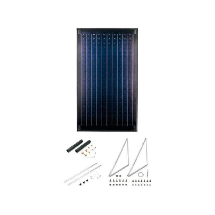Bosch Solar-Kit speziell für Zwangszirkulation mit 1 Solarkollektor FT 226-2V mit Montagesystem für Flachdach oder Neigung 15°-35° 7735245986