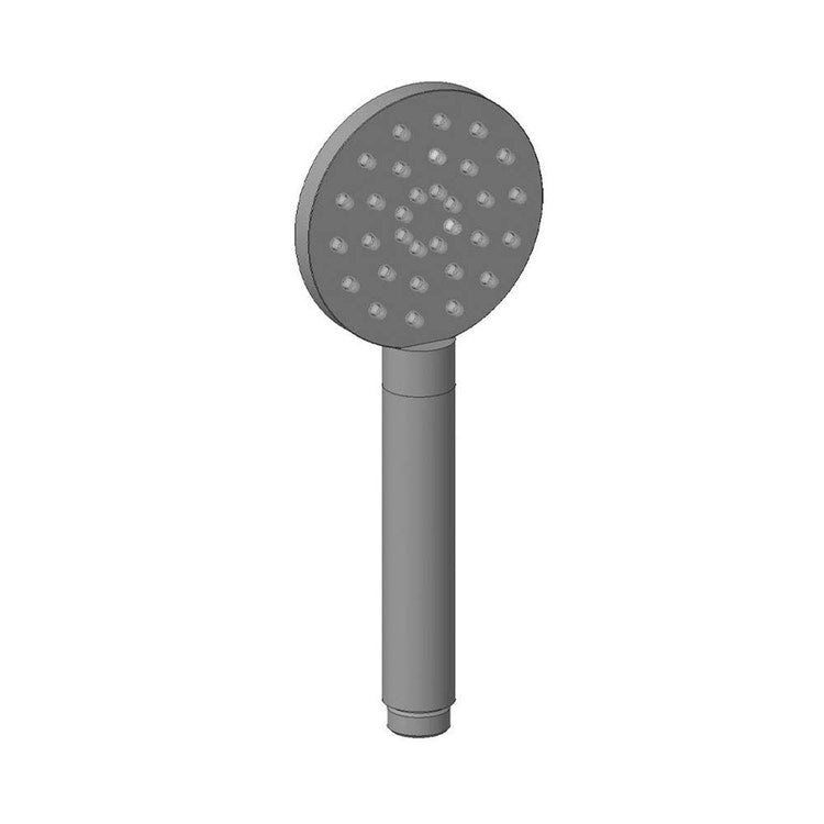 Rubinetteria Paffoni Einhebel-Duschkopf Ø 9 cm, Weiß Edelstahl-Finish INOX TECH ZDOC133AC