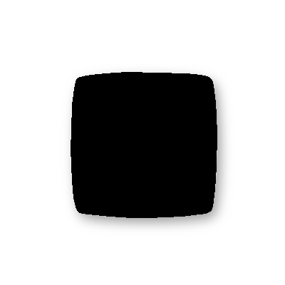 Lindab AIRYFP 160 RAL 9005 BOW – Frontplatte, quadratisch mit gerundeten Ecken, 210 x 210 mm
