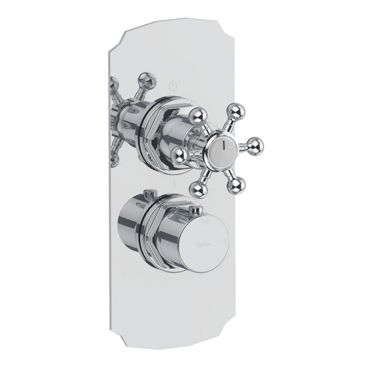 Bellosta Brusin+ Mischbatterie, mit Thermostat, zum Einbau, mit Umschalter, 3 Ausgänge, ohne Einbaukörper, Chromoberfläche 01-5712/3K/E