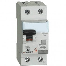 Bticino GC8813F10 Fehlerstrom- und Leitungsschutzschalter 10 A 30 mA