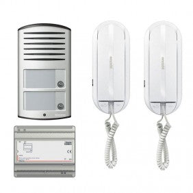 Bticino 2-Draht Zweifamilienhaus Sprechanlage KIT 366821 Türsprechanlage