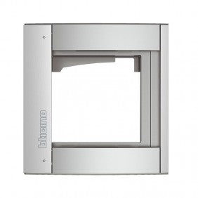 Bticino 350211 Abdeckrahmen und Modulträger für Türstation Sfera Aluminium 1 Modul