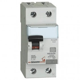 Bticino GC8813AC32 Fehlerstrom- und Leitungsschutzschalter 32 A 1P+N 4,5 kA