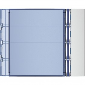 Bticino 352041 Türsprechanlagen-Frontplatte 4 Drucktasten