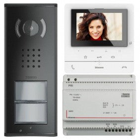 Bticino Linea 2000L2 und Classe Video-Türsprechanlage Einfamilienhaus Kit Video-Türsprechanlage