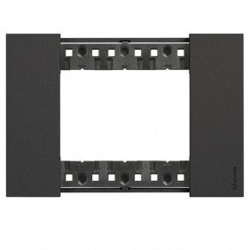 Bticino KA4803KG Abdeckrahmen 3 Module schwarz Zubehör