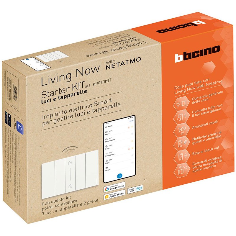 Bticino K3010KIT Smart-Home-Starter-Kit für Beleuchtung und Rollläden