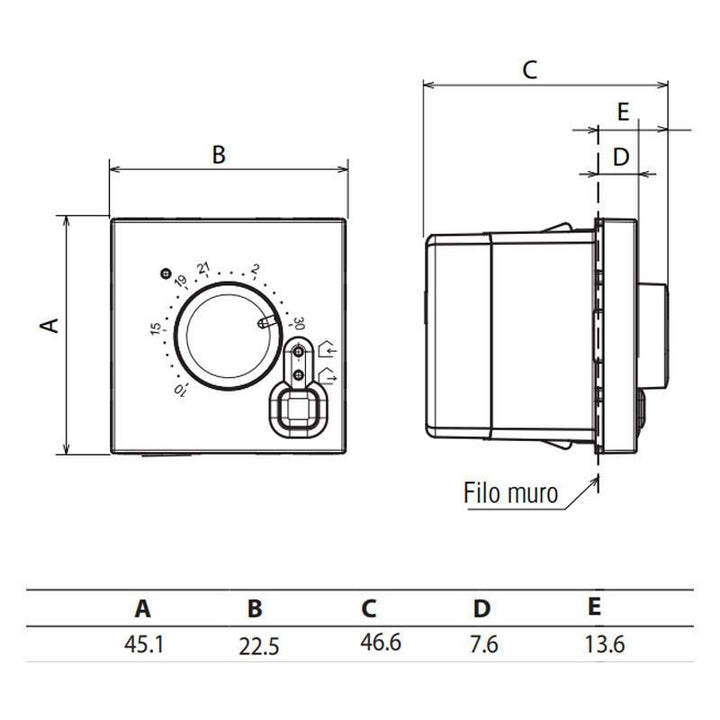 Bticino JG4441 Raumthermostat 250 V