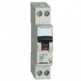 Bticino FC881C6 Leitungsschutzschalter 6 A 1+N 4,5 kA