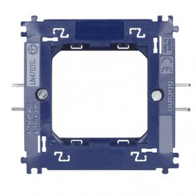 Bticino Livinglight LN4702G Rahmen 2 Module mit Klammern Zubehör