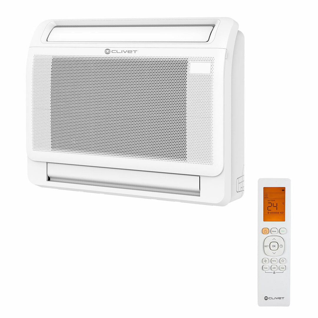 Clivet Standgerät 3 9000+18000 BTU – Multisplit-Klimagerät (2x), 5,35/5,8 kW, R32, A++/A+
