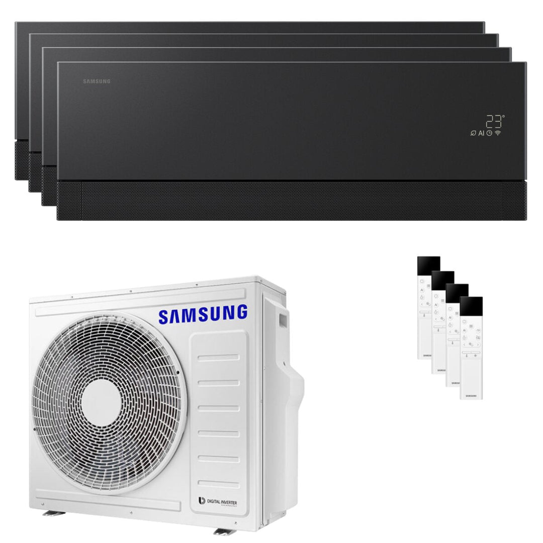 Samsung WindFree Première Plus 9000+9000+12000+12000 BTU – Multisplit-Klimagerät (4 Innengeräte), 8/9,3 kW, R32, A++/A+, WLAN