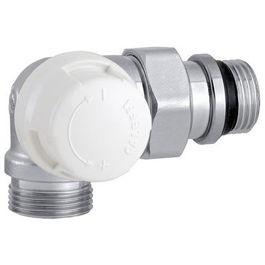 Caleffi Thermostatisierbares Ventil Doppelwinkel, vorgesehen für thermostatische, elektrothermische und elektronische Steuerungen, für Kupfer-, einfache Kunststoff- und Mehrschichtverbundrohre, Ausführung links 226422