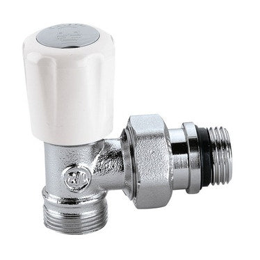 Caleffi Thermostatisierbares Ventil, Eckform 1/2"-3/4", für Kupfer-, Kunststoff- und Mehrschichtverbundrohre 338452