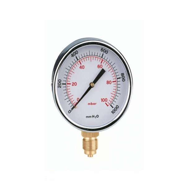 Caleffi Gasdruckmessgerät Radialanschluss 1/4" 846102