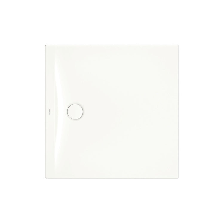 Kaldewei Quadratische Duschwanne 100 cm, mit Invisible Grip, Alpweiß Farbe, glänzende Oberfläche CALIMA 321611111001