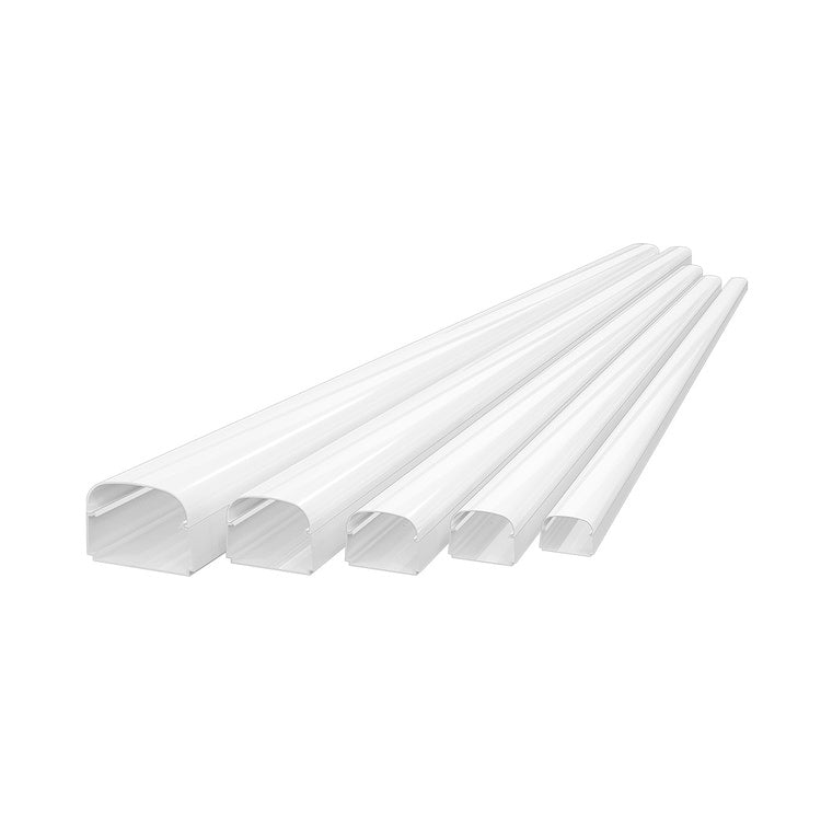 Tecnosystemi Kabelkanal L. 6,2 H. 4,6 T. 200 cm, Weiß OPTIMA T62-OPT 11130062