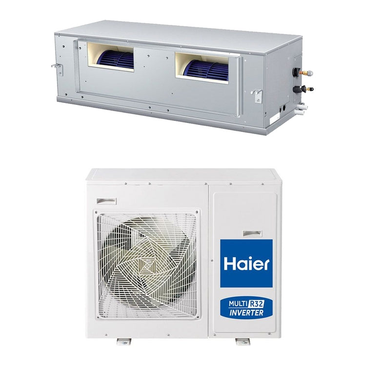 Haier Monosplit-Klimagerät Kanalgerät ALTA PRESSIONE 210 Pa, Inverter – Außengerät 14 kW monofas, Innengerät 48000 BTU ADH140H1ERG+1U140S2SN2FA