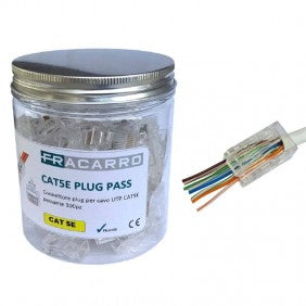 Fracarro 287709 CAT 6 Stecker 8-polige Durchführung 100 Stück Zubehör