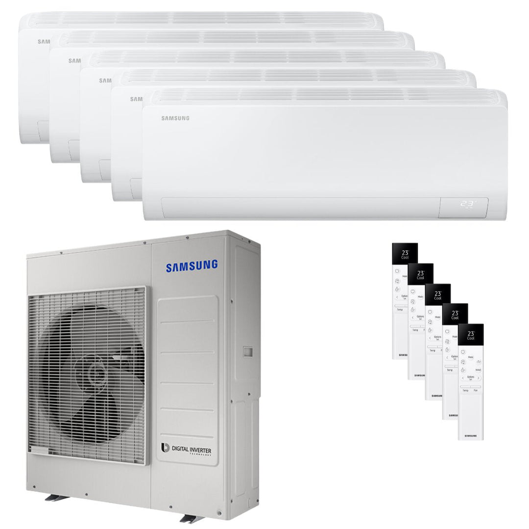 Samsung Cebu S2 9000+9000+9000+12000+12000 BTU – Multisplit-Klimagerät (5 Innengeräte), 10/12 kW, R32, A++/A+, WLAN