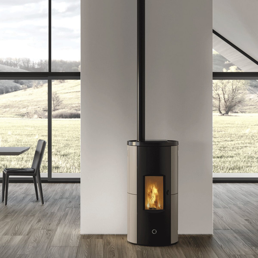 EK63 LIKE80 - gruppo Edilkamin – Pelletofen, 7,6 kW, Taupe
