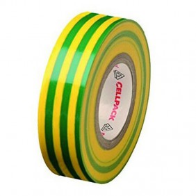 Cellpack PVC-Isolierband Grün-Gelb 0,15 mm x 19 mm x 25 m 145796 Isolierband