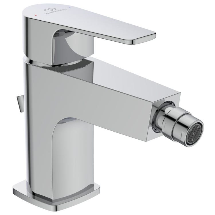 Ideal Standard Einhand-Bidetarmatur, mit Ablauf, Chromoberfläche CERAFINE D BC691AA