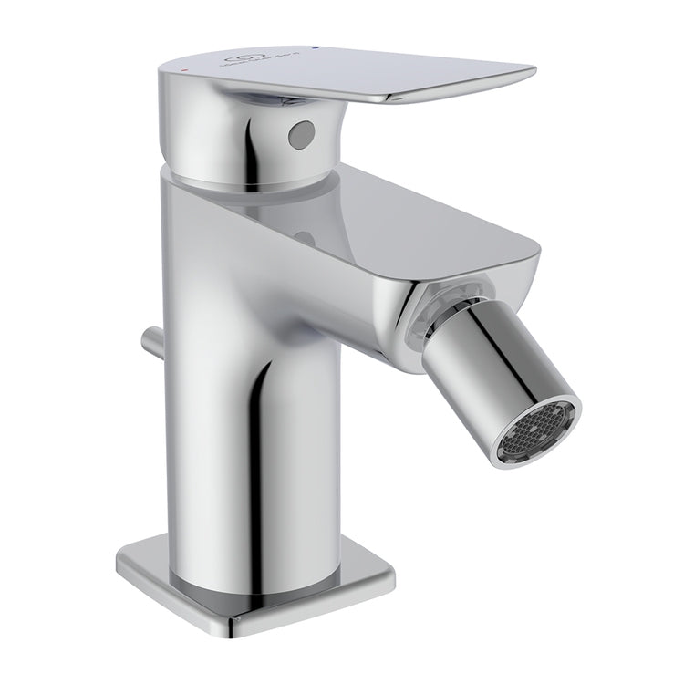 Ideal Standard Einhand-Bidetmischer, mit Steuerstange und 1-1/4" Ablaufventil, Chromoberfläche CERALIFE C BE124AA
