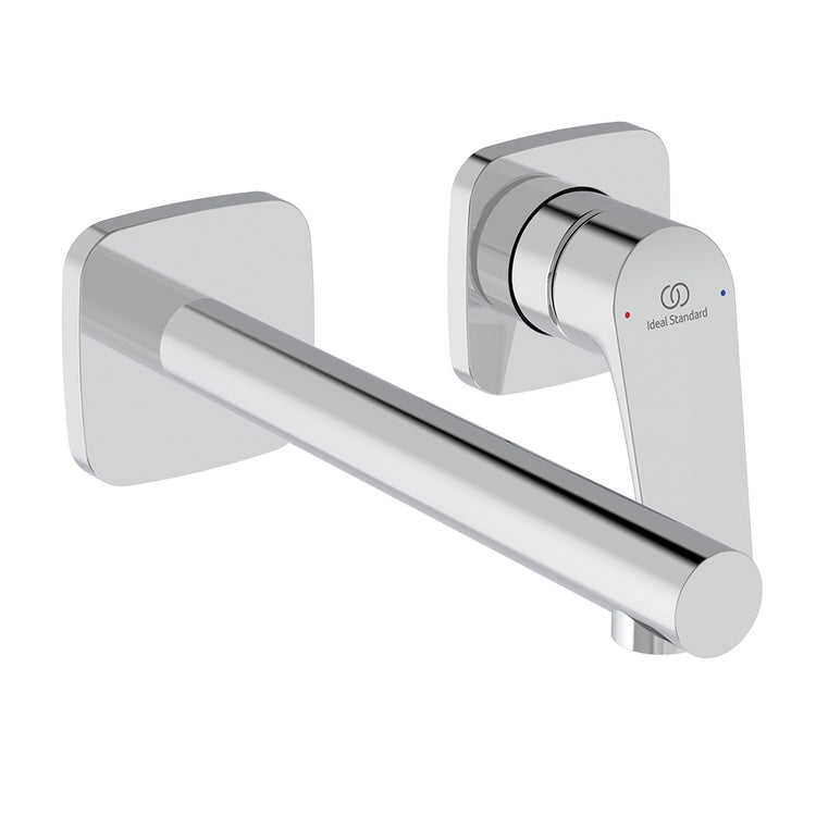 Ideal Standard Einhand-Waschtischarmatur, wandmontiert, ohne Einbaukörper, Chromoberfläche CERALIFE C BE057AA